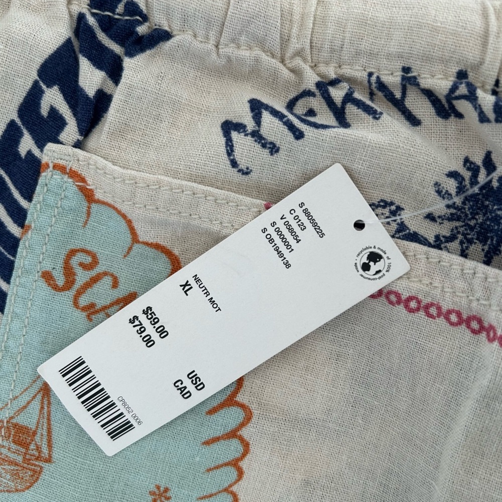 UO Amelie Printed Linen Pant - Picture 6 of 10